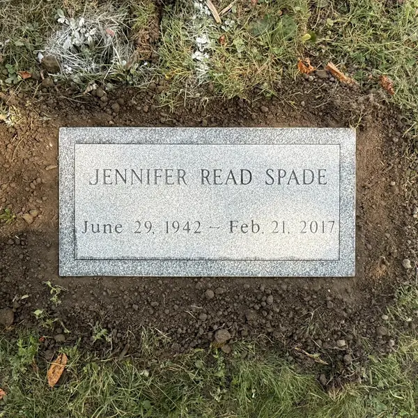 Flat granite marker — Champlain Monuments