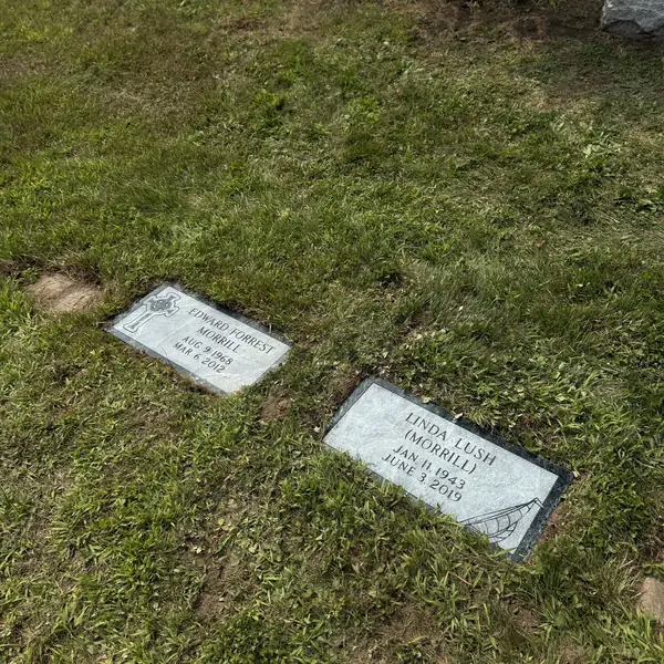 Flat granite marker — Champlain Monuments