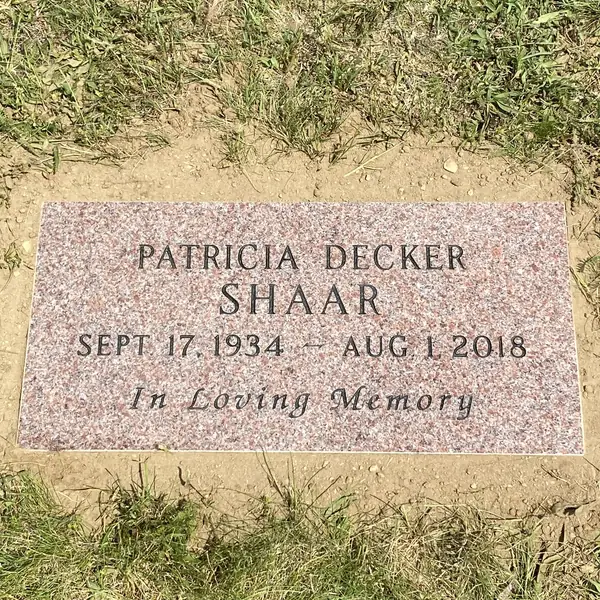Flat granite marker — Champlain Monuments