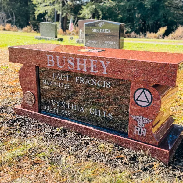 Cremation memorial by Champlain Monuments