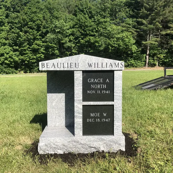 Cremation memorial by Champlain Monuments