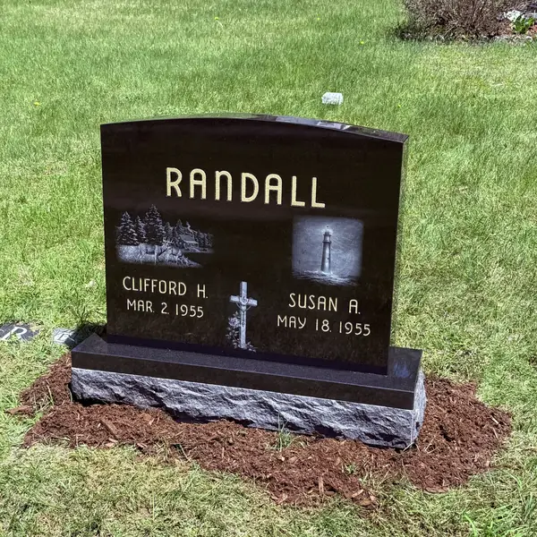 Classic upright granite monument — example 5