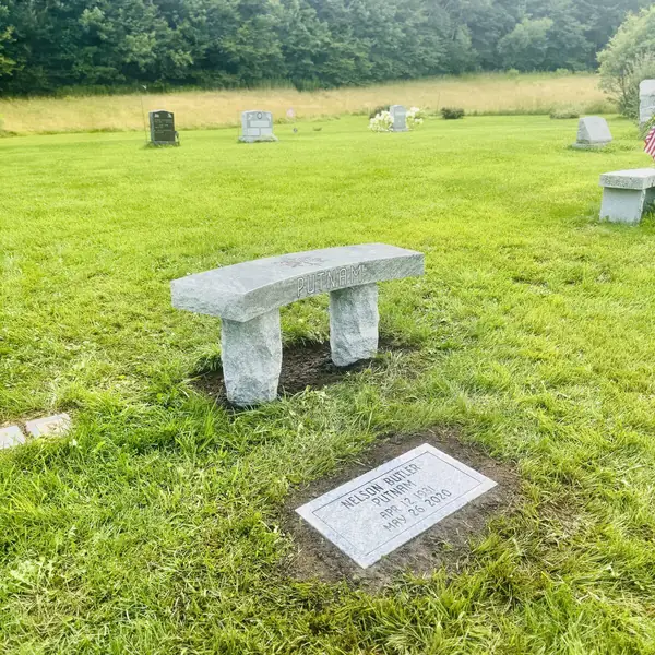 Granite flat bench memorial
