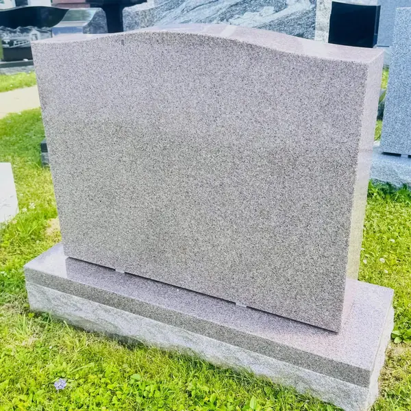 Classic upright granite monument — example 46